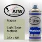 Preview: Mazda, Light Sage Metallic, 36X / NH: 400ml Sprühdose, von ATW Autoteile West.